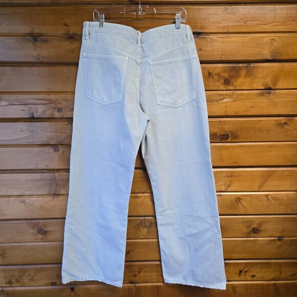 Zara Wide Leg Baggy Y2K 90s Style Light Wash Jeans Size 8 - Picture 6 of 8